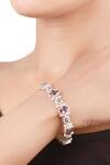 Buy_Sangeeta Boochra_Silver Plated Stone Bracelet_at_Aza_Fashions