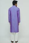 Shop Nautanky Purple Thai Silk Printed Kurta Set at Aza Fashions Shop_Nautanky_Purple Thai Silk Printed Kurta Set _at_Aza_Fashions