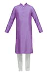Buy Nautanky Purple Thai Silk Printed Kurta Set Online at Aza Fashions Buy_Nautanky_Purple Thai Silk Printed Kurta Set _Online_at_Aza_Fashions