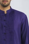 Bhusattva_Purple Organic Silk Shirt _at_Aza_Fashions