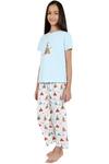 Buy_Nigh Nigh_Blue Cotton Printed Night Suit Set _at_Aza_Fashions