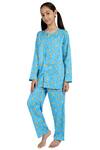 Buy_Nigh Nigh_Blue Cotton Printed Pyjama Set _at_Aza_Fashions