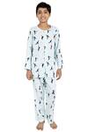 Buy_Nigh Nigh_Blue Cotton Printed Pyjama Set _at_Aza_Fashions