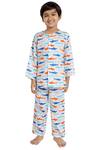 Buy_Nigh Nigh_Blue Cotton Printed Pyjama Set _at_Aza_Fashions