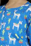 Nigh Nigh_Blue Cotton Printed Pyjama Set _Online_at_Aza_Fashions
