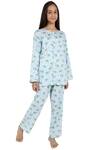 Buy_Nigh Nigh_Blue Cotton Printed Pyjama Set _at_Aza_Fashions