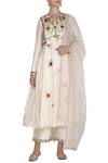 Buy_Priyanka Jain_White Chanderi Anarkali Palazzo Set_at_Aza_Fashions