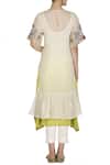 Shop_Priyanka Jain_White Chanderi Kurta Set_at_Aza_Fashions
