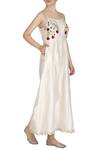 Buy_Priyanka Jain_White Chanderi Jumpsuit _at_Aza_Fashions