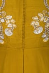 Buy_Priyanka Jain_Yellow Chanderi Embroidered Jumpsuit_Online_at_Aza_Fashions