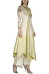 Priyanka Jain White Chanderi Silk Layered Kurta Set Online at Aza Fashions Priyanka Jain_White Chanderi Silk Layered Kurta Set _Online_at_Aza_Fashions