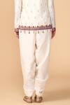 Shop_Tarun Tahiliani_White Pure Silk Dhoti Pant _Online_at_Aza_Fashions