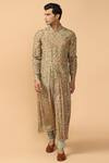Tarun Tahiliani White Silk Kurta Set Online at Aza Fashions Tarun Tahiliani_White Silk Kurta Set _Online_at_Aza_Fashions