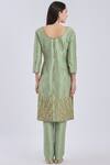 Shop_Roora By Ritam_Green Silk Kurta Set_at_Aza_Fashions