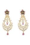Shop_Auraa Trends_Gold Plated Stones Danglers_Online_at_Aza_Fashions