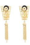 Buy_Auraa Trends_Gold Plated Crystals Earrings_Online_at_Aza_Fashions