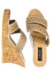 Miraki_Gold Embroidery Wedges _Online_at_Aza_Fashions