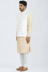 Nivedita Saboo_White Organza Pleated Bundi  _Online_at_Aza_Fashions