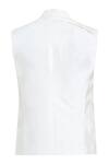 Shop_Nivedita Saboo_White Organza Pleated Bundi  _Online_at_Aza_Fashions