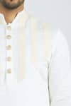 Nivedita Saboo_White Silk Kurta Set  _at_Aza_Fashions