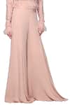 Ohaila Khan Pink Crepe, Georgette Flared Pants Online at Aza Fashions Ohaila Khan_Pink Crepe, Georgette Flared Pants _Online_at_Aza_Fashions