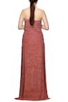 Shop Ohaila Khan Pink Georgette Bandeau Embroidered Jumpsuit at Aza Fashions Shop_Ohaila Khan_Pink Georgette Bandeau Embroidered Jumpsuit _at_Aza_Fashions