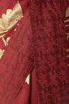Buy_Masaba_Red Printed Chanderi Saree With Unstitched Blouse Fabric_Online_at_Aza_Fashions