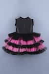 Shop_Miakki_Black Ruffle Dress For Girls_at_Aza_Fashions