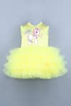 Buy_Miakki_Yellow Ruffle Dress For Girls_at_Aza_Fashions