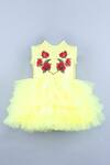 Buy_Miakki_Yellow Ruffle Dress For Girls_at_Aza_Fashions
