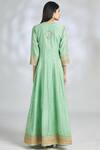 Shop_Gopi Vaid_Green Chanderi Anarkali With Dupatta_at_Aza_Fashions