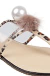 Buy_CRIMZON_Beige Embellished Clear-strap Flats_Online_at_Aza_Fashions