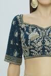 Bombae By Deepika Reddy_Yellow Raw Silk Printed Lehenga Set_at_Aza_Fashions