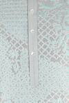 Sankalan - Men_Grey Chanderi Embroidered Kurta Set_Online_at_Aza_Fashions