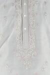Sankalan - Men_Grey Chanderi Kurta Set_Online_at_Aza_Fashions