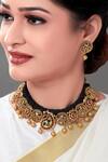 Buy_joules by radhika_Antique Choker Jewellery Set_at_Aza_Fashions