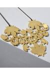 Shop_Tachi_Gold Plated Metal The Triple Maple Neckpiece_at_Aza_Fashions