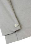 Buy_Partykles_Grey Knit Single Breasted Blazer _Online_at_Aza_Fashions