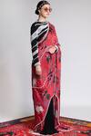 Buy_Shivan & Narresh_Crepe Tailored Printed Saree_at_Aza_Fashions