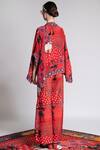 Shop_Shivan & Narresh_Red Printed Cape_at_Aza_Fashions
