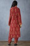 Shop Torani Red Cotton Silk Printed Kurta at Aza Fashions Shop_Torani_Red Cotton Silk Printed Kurta_at_Aza_Fashions