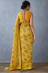 Shop_Torani_Yellow Handwoven Chanderi Saree_at_Aza_Fashions