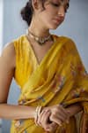 Shop_Torani_Yellow Handwoven Chanderi Saree_Online_at_Aza_Fashions