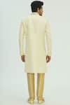 Shop_Aryavir Malhotra_White Jaquard Embellished Sherwani Set _at_Aza_Fashions