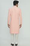 Shop_Aryavir Malhotra_Peach Chikankari Sherwani Set _at_Aza_Fashions