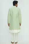 Shop_Aryavir Malhotra_Green Chikankari Sherwani Set _at_Aza_Fashions