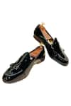 Buy_Artimen_Black Plain Double Monk Shoes  _at_Aza_Fashions