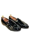 Artimen_Black Plain Double Monk Shoes  _Online_at_Aza_Fashions