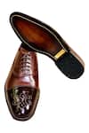 Shop_Artimen_Brown Leather Handcrafted Brogue Oxfords_Online_at_Aza_Fashions