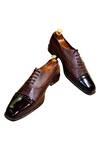 Buy_Artimen_Brown Handcrafted Brogue Oxfords _at_Aza_Fashions